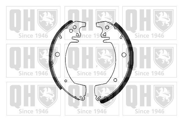 QUINTON HAZELL Drum brake shoe support pads rear and front RENAULT Trafic Van (T1, T3, T4, T2) new BS800