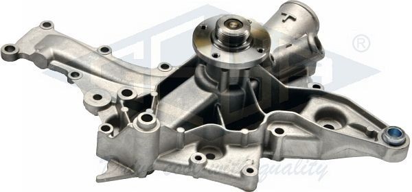 10900 GEBA Water pumps MERCEDES-BENZ with gaskets/seals, without bore for oil level sensor, Mechanical, Grey Cast Iron