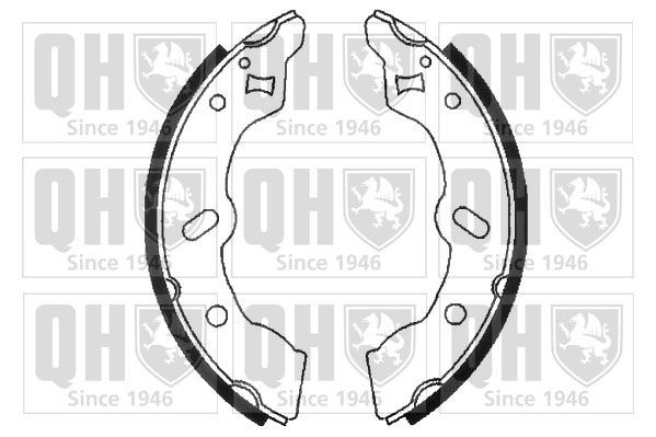 QUINTON HAZELL Brake shoes and drums Mazda 121 DB new BS898
