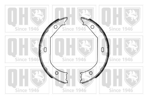 QUINTON HAZELL Emergency brake shoes rear and front BMW E39 Touring new BS996