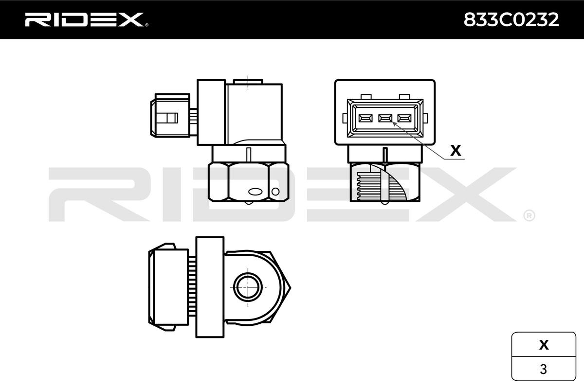 Crankshaft sensor 833C0232 from RIDEX