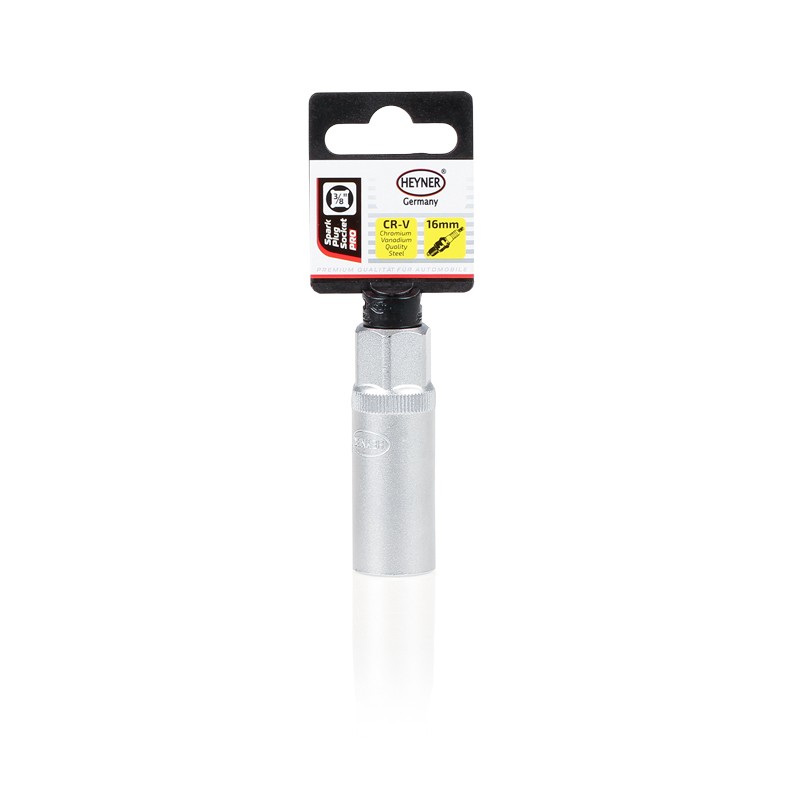 HEYNER SparkPlugSocket Pro 426160 Attrezzi per impianto accensione / preriscaldamento Lunghezza: 65mm, Apert. chiave: 16 mm, Acciaio al cromo-vanadio