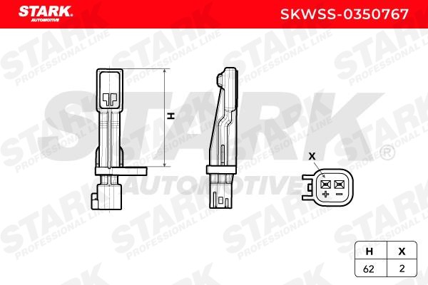 SKWSS0350767 Anti lock brake sensor STARK SKWSS-0350767 review and test