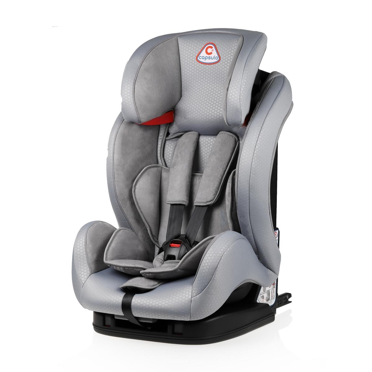 capsula 771120 Kids car seat FIAT PUNTO (188) with Isofix, Group 1/2/3, 9-36 kg, 5-point harness, 650 x 500 x 450, grey, multi-group