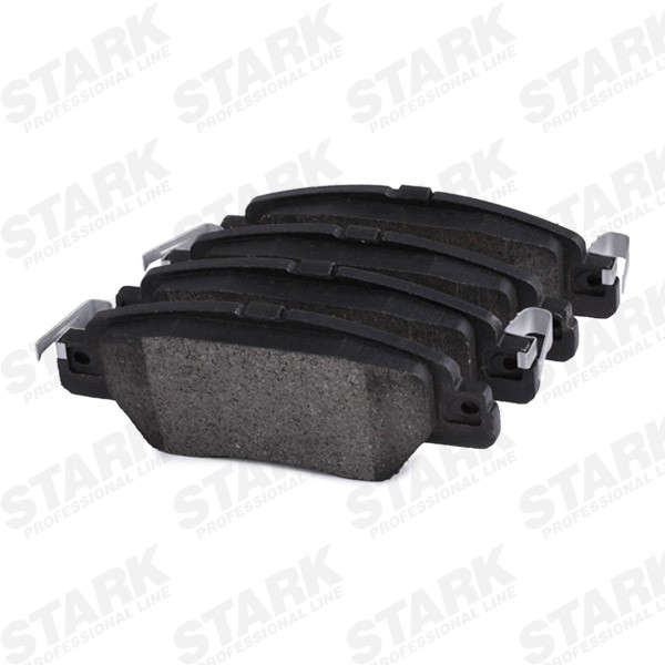 STARK SKBP-0011924 Disc pads Rear Axle, with acoustic wear warning, with accessories