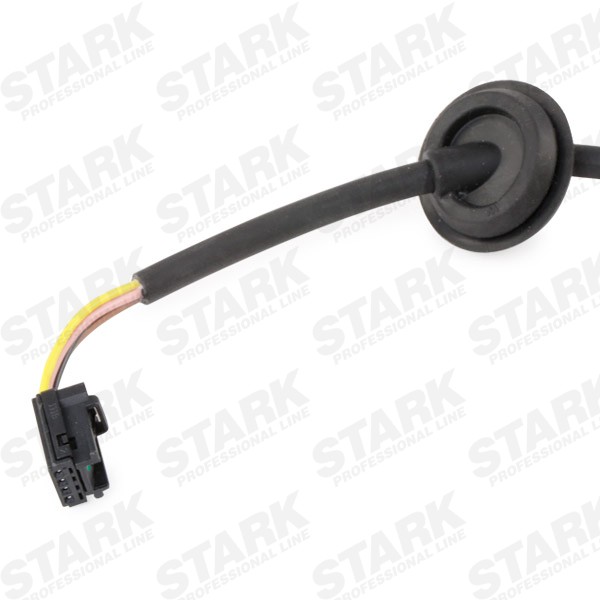 SKWSS-0350773 Sensor, wheel speed SKWSS-0350773 STARK Front axle both sides, Passive sensor, 4, 2-pin connector, 1680 Ohm, 985mm, prepared for wear indicator, 12V