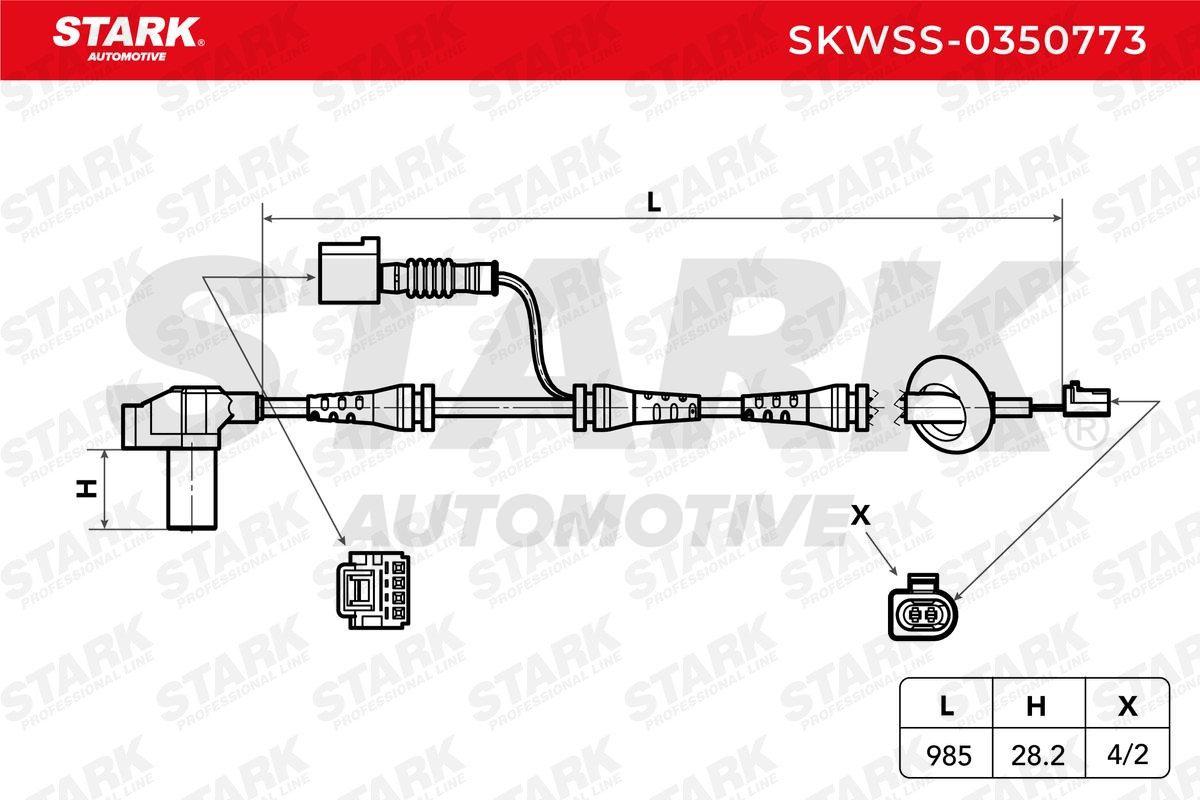 STARK Wheel speed sensor SKWSS-0350773 buy online
