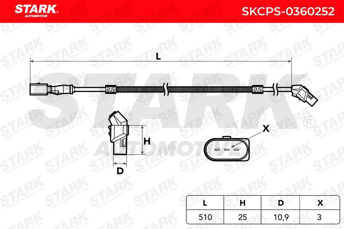 OEM-quality STARK SKCPS-0360252 RPM sensor