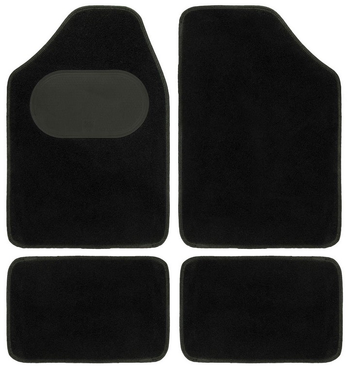 9901-1 POLGUM Fußmatten Textil, vorne und hinten, Menge: 4, schwarz, Universelle  passform, 69x48, 32.5x48