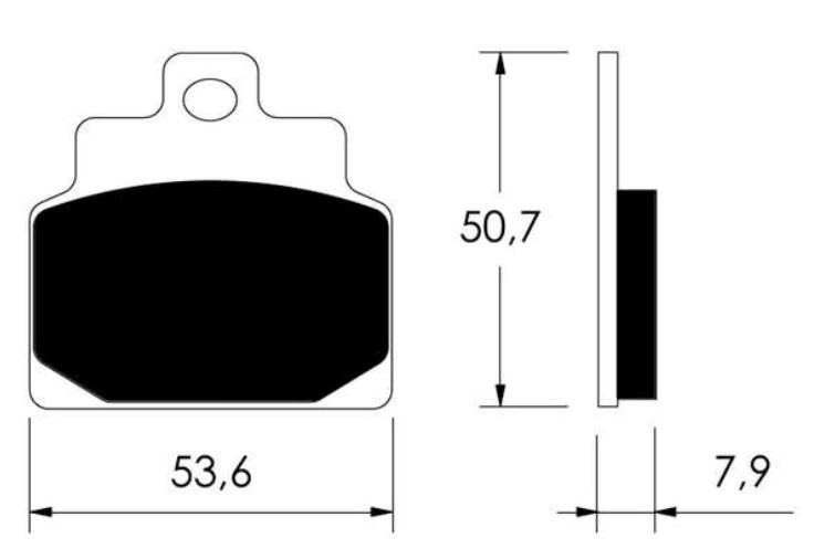 VICMA Height: 50.7mm, Width: 53.6mm, Thickness: 7.9mm Brake pads A086 buy