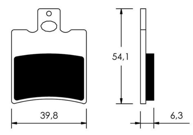 Układ hamulcowy Maxiskuter Części do motorowerów ITALJET Zestaw klocków hamulcowych, hamulce tarczowe Y238 oryginalne