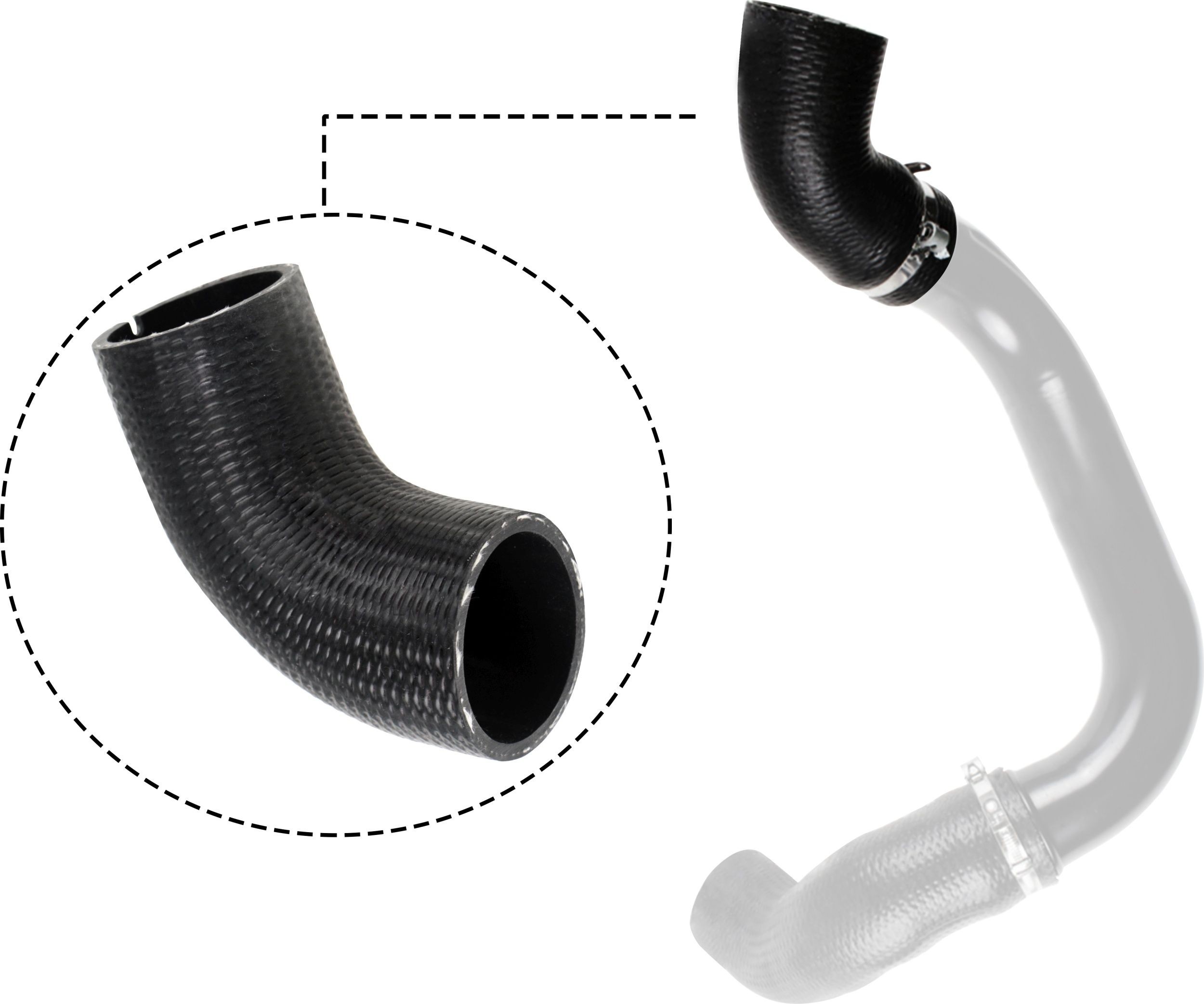 09-0499 GATES Intercooler piping FIAT Silicone