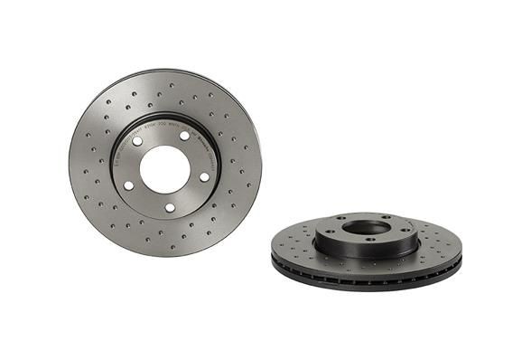 BREMBO 278x25mm, 5, perforated/vented, coated, High-carbon Ø: 278mm, Num. of holes: 5, Brake Disc Thickness: 25mm Brake rotor 09.9464.2X buy