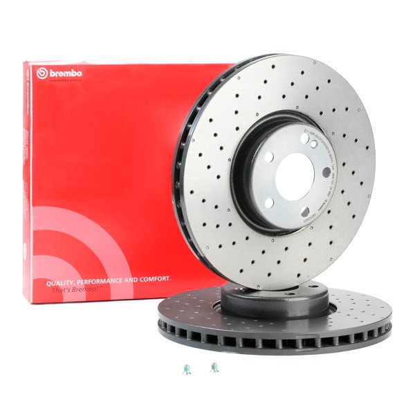 Brembo Front Brake Discs Pads Kit 09.9363.21  P23129 