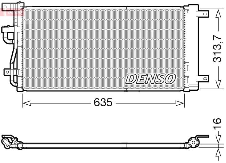 DENSO DCN15007 Air conditioning condenser 20 874 703