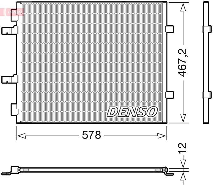DENSO DCN20042 Air conditioning condenser 93 862 283