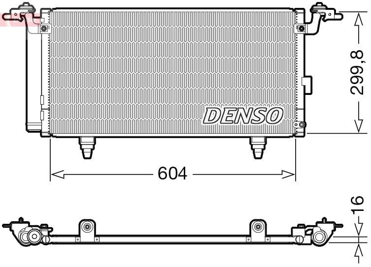 DENSO DCN36005 Air conditioning condenser 73210-AJ000
