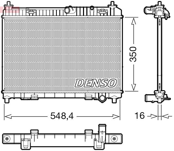 DENSO Engine radiator DRM10113 Ford FIESTA 2013
