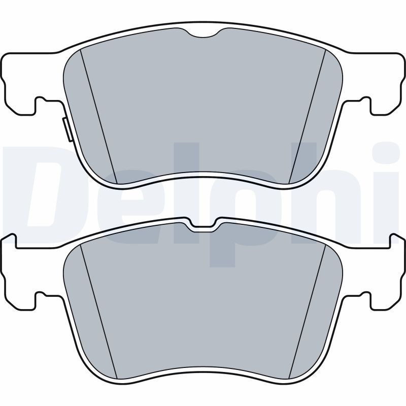 DELPHI Set of brake pads rear and front Focus Mk4 Saloon (HM) new LP3520