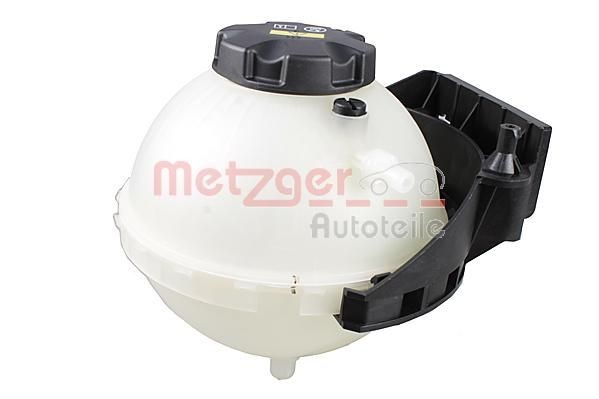METZGER 2140255 Coolant expansion tank with coolant level sensor, with holding frame, with lid