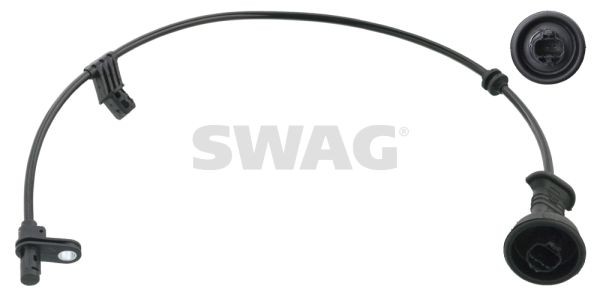SWAG 10 10 6461 Sensore ABS Assale posteriore Sx, Assale posteriore Dx, 465mm