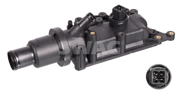 60 10 6202 SWAG Coolant thermostat RENAULT Opening Temperature: 83°C, with seal, with Temperature Switch, with housing
