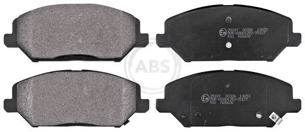 A.B.S. with acoustic wear warning Height 1: 59,7mm, Width 1: 148,8mm, Thickness 1: 19,8mm Brake pads 35187 buy