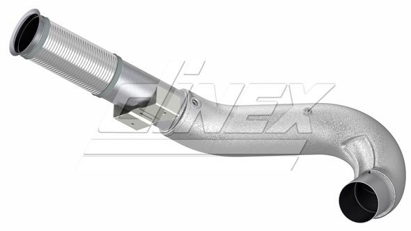 DINEX 2KA001 Exhaust Pipe Length: 977mm, Front, 133mm, 133mm, Euro 6, 133mm