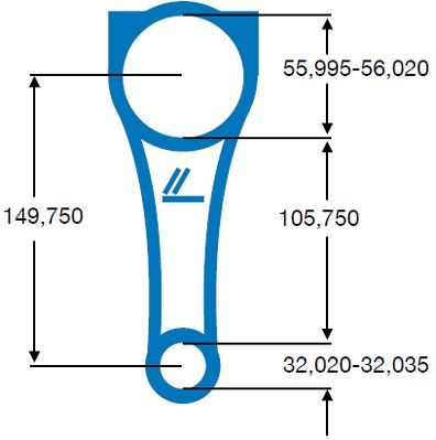 IPSA Connecting Rod CO006800 for FORD TRANSIT