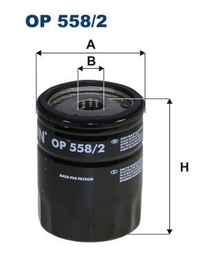 FILTRON M20x1.5-6H, Spin-on Filter Inner Diameter 2: 71, 62mm, Ø: 76mm, Height: 97mm Oil filters OP 558/2 buy