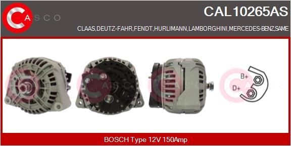 CASCO CAL10265AS Alternator 51-26101-7251