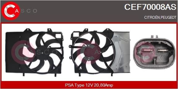CASCO CEF70008AS Fan, radiator 1253P9