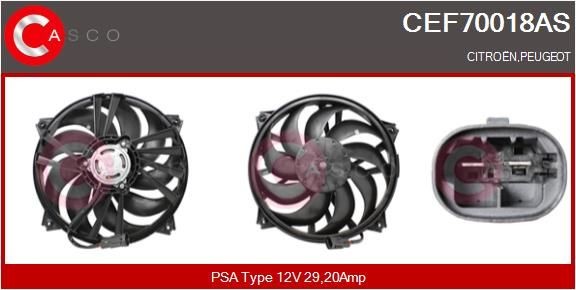 CASCO CEF70018AS Fan, radiator 1250F4