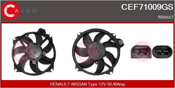 CASCO CEF71009GS Fan, radiator 214810898R