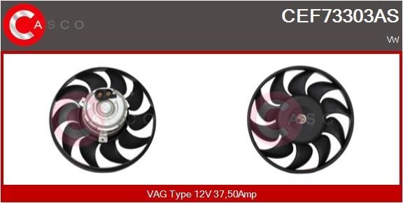 CASCO CEF73303AS Fan, radiator Ø: 295 mm, D1: 280 mm, 12V