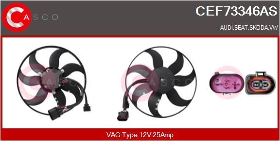 CASCO CEF73346AS Fan, radiator 1K0 959 455FJ