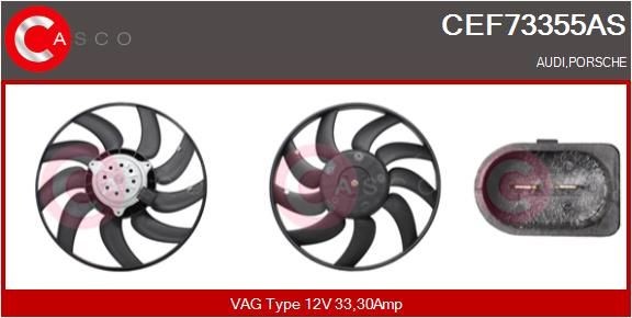 CASCO Fan, radiator CEF73355AS Audi A5 2014