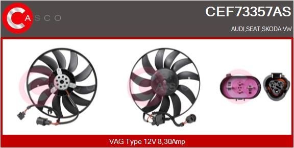 CASCO CEF73357AS Fan, radiator 1K0959455CN