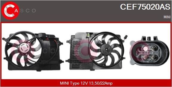 CASCO CEF75020AS Electric Motor, radiator fan
