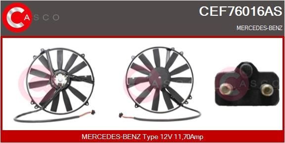 CASCO CEF76016AS Fan, radiator A000 500 70 93