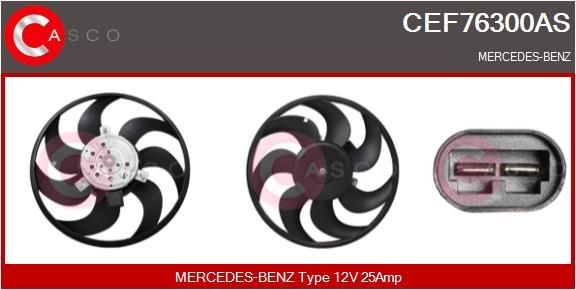 Mercedes-Benz VARIO Fan, radiator CASCO CEF76300AS cheap