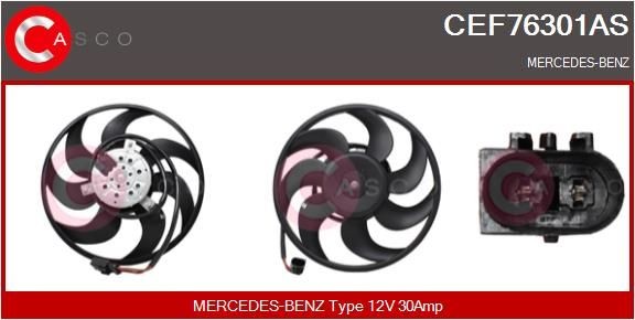 Mercedes-Benz VIANO Fan, radiator CASCO CEF76301AS cheap