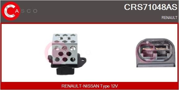 Great value for money - CASCO Pre-resistor, electro motor radiator fan CRS71048AS