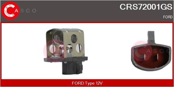 Great value for money - CASCO Pre-resistor, electro motor radiator fan CRS72001GS