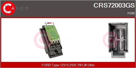 Ford MONDEO Heater blower motor resistor 14378765 CASCO CRS72003GS online buy