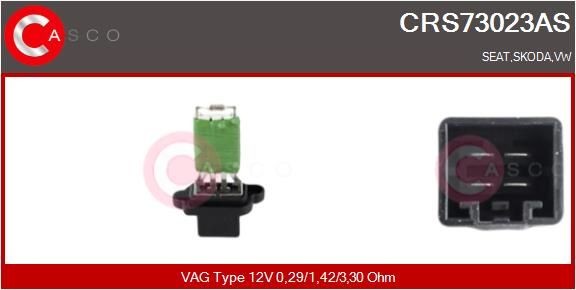 CRS73023AS CASCO Blower motor resistor VW