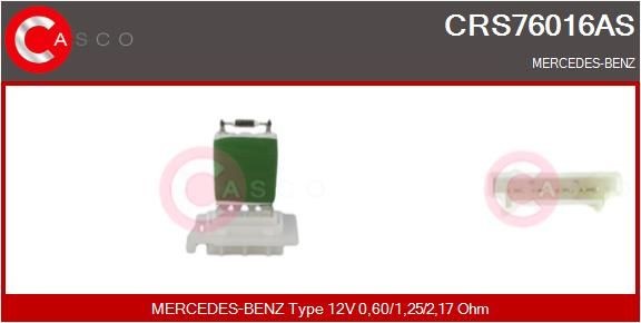 Mercedes VITO Resistor, interior blower 14378799 CASCO CRS76016AS online buy