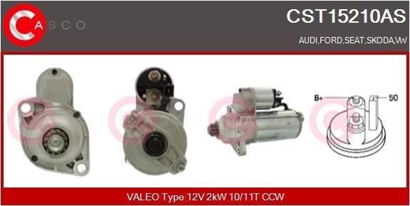 CASCO CST15210AS Starter motor 02A 911 024 GX