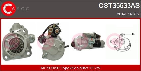 CASCO CST35633AS Starter motor 006 151 68 01