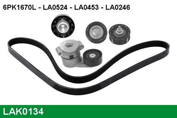 Original LAK0134 LUCAS Poly v-belt kit experience and price